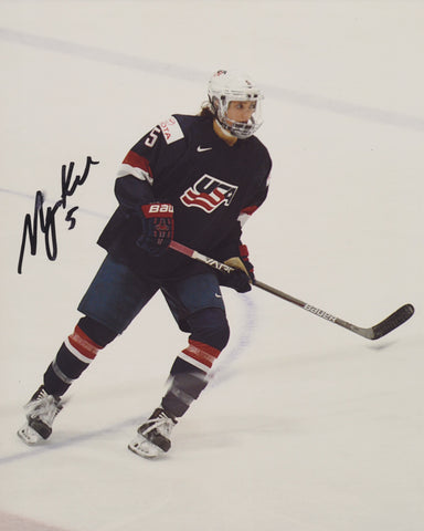 MEGAN KELLER SIGNED TEAM USA WOMEN'S HOCKEY 8X10 PHOTO 2