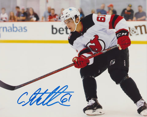 CHASE STILLMAN SIGNED NEW JERSEY DEVILS 8X10 PHOTO