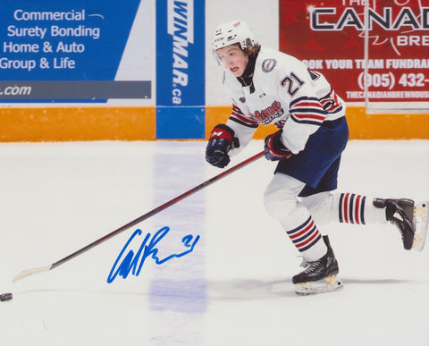 CALUM RITCHIE SIGNED OSHAWA GENERALS 8X10 PHOTO