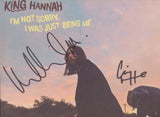 KING HANNAH SIGNED I'M NOT SORRY I WAS JUST BEING ME VINYL RECORD JSA