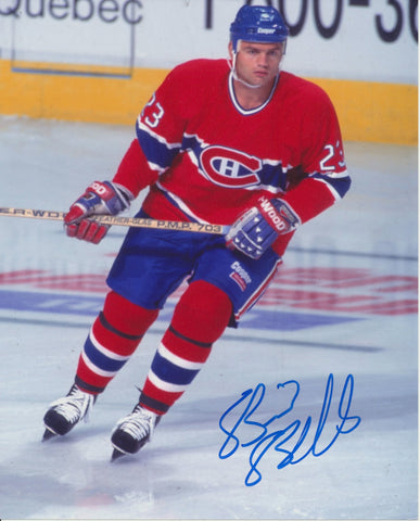 BRIAN BELLOWS SIGNED MONTREAL CANADIENS 8X10 PHOTO 3