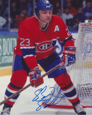 BRIAN BELLOWS SIGNED MONTREAL CANADIENS 8X10 PHOTO 2