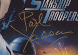 PAUL VERHOEVEN SIGNED STARSHIP TROOPERS 12X18 MOVIE POSTER JSA