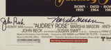 JOHN BECK & MARSHA MASON SIGNED AUDREY ROSE 12X18 POSTER JSA