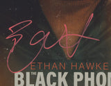 ETHAN HAWKE SIGNED THE BLACK PHONE 12X18 MOVIE POSTER JSA