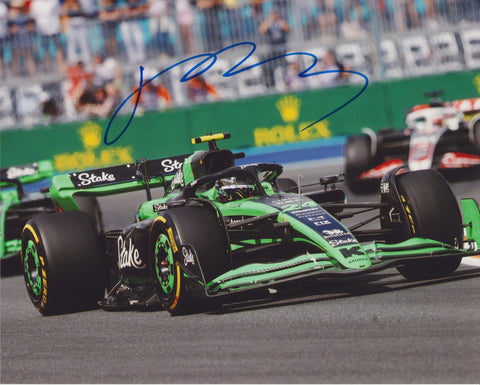 ZHOU GUANYU SIGNED STAKE F1 TEAM KICK SAUBER F1 8X10 PHOTO 4