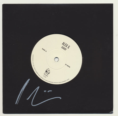 ALEX G SIGNED SANDY / GOOD 7" VINYL RECORD JSA