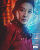 MICHELLE YEOH SIGNED SHANG CHI 8X10 PHOTO JSA MARVEL