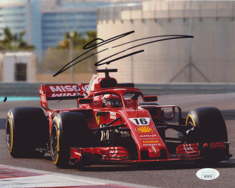 CHARLES LECLERC SIGNED SCUDERIA FERRARI F1 8X10 PHOTO 4 JSA