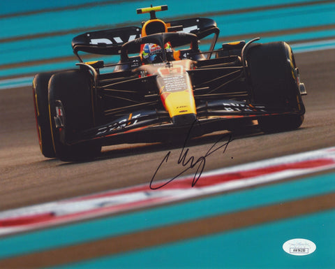 SERGIO PEREZ SIGNED RED BULL RACING F1 8X10 PHOTO JSA