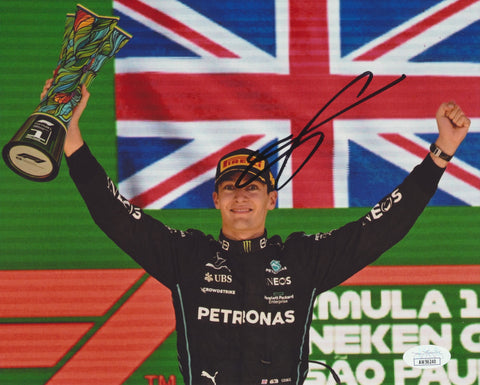 GEORGE RUSSELL SIGNED MERCEDES - AMG PETRONAS F1 TEAM 8X10 PHOTO 6 JSA