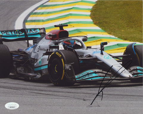 GEORGE RUSSELL SIGNED MERCEDES - AMG PETRONAS F1 TEAM 8X10 PHOTO JSA