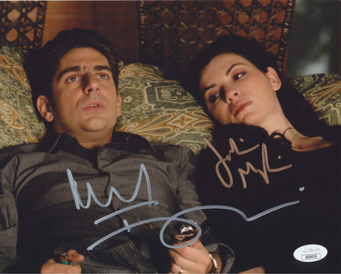 MICHAEL IMPERIOLI & JULIANNA MARGULIES SIGNED THE SOPRANOS 8X10 PHOTO 2 JSA