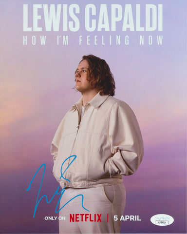 LEWIS CAPALDI SIGNED HOW I'M FEELING NOW 8X10 PHOTO JSA