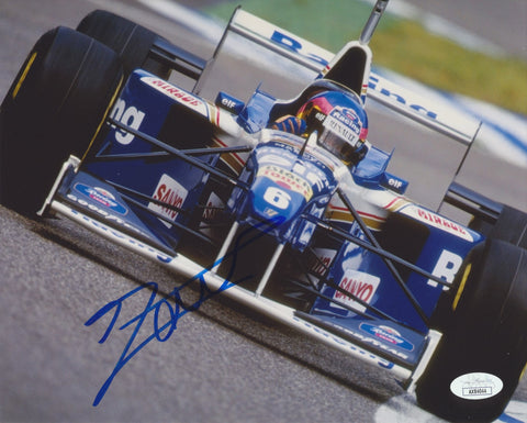 JACQUES VILLENEUVE SIGNED ROTHMANS WILLIAMS RENAULT F1 8X10 PHOTO 4 JSA