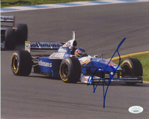 JACQUES VILLENEUVE SIGNED ROTHMANS WILLIAMS RENAULT F1 8X10 PHOTO 2 JSA