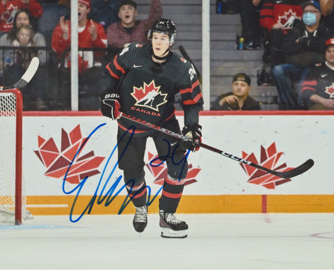 ETHAN DEL MASTRO SIGNED TEAM CANADA 8X10 PHOTO
