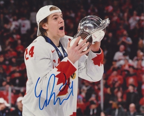 ETHAN DEL MASTRO SIGNED TEAM CANADA 8X10 PHOTO 2