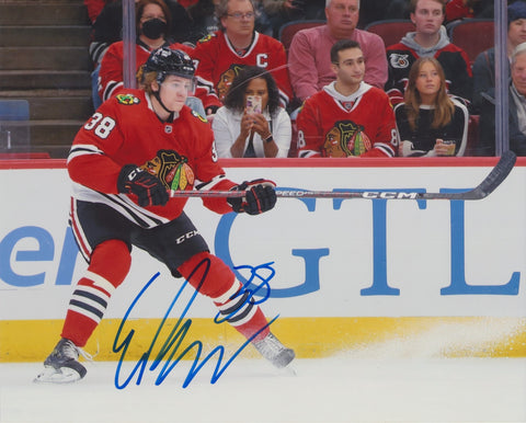 ETHAN DEL MASTRO SIGNED CHICAGO BLACKHAWKS 8X10 PHOTO