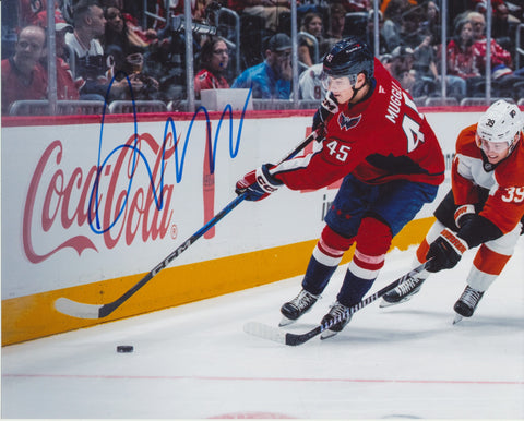 LEON MUGGLI SIGNED WASHINGTON CAPITALS 8X10 PHOTO