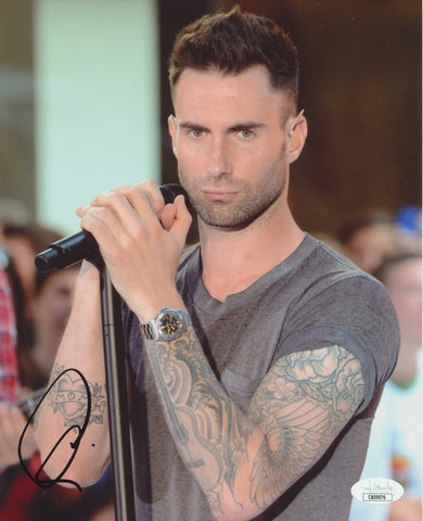 ADAM LEVINE SIGNED MAROON 5 8X10 PHOTO 5 JSA