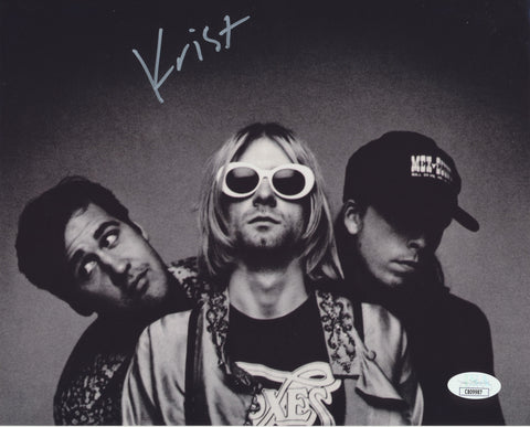 KRIST NOVOSELIC SIGNED NIRVANA 8X10 PHOTO JSA