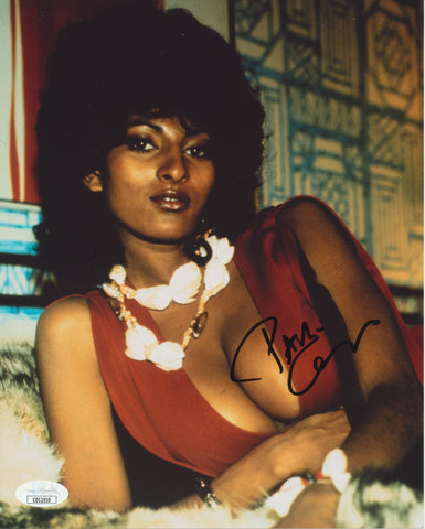 PAM GRIER SIGNED COFFY 8X10 PHOTO 2 JSA
