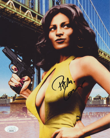 PAM GRIER SIGNED FOXY BROWN 8X10 PHOTO JSA