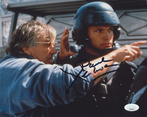 PAUL VERHOEVEN SIGNED STARSHIP TROOPERS 8X10 PHOTO 2 JSA