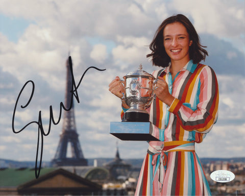 IGA SWIATEK SIGNED WTA TENNIS 8X10 PHOTO JSA