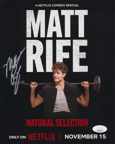 MATT RIFE SIGNED NATURAL SELECTION 8X10 PHOTO JSA