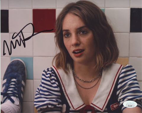 MAYA HAWKE SIGNED STRANGER THINGS 8X10 PHOTO JSA