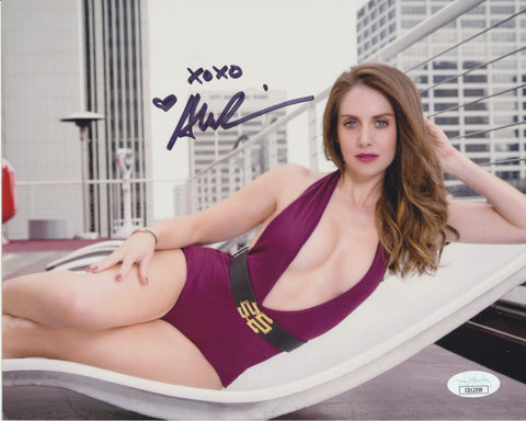 ALISON BRIE SIGNED 8X10 PHOTO 3 JSA