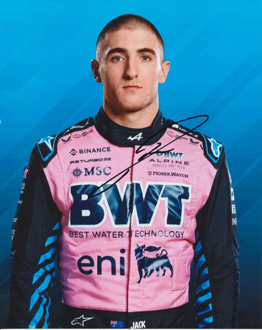 JACK DOOHAN SIGNED BWT ALPINE F1 TEAM 8X10 PHOTO