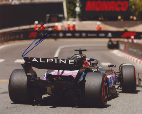 ESTEBAN OCON SIGNED BWT ALPINE F1 TEAM 8X10 PHOTO 4