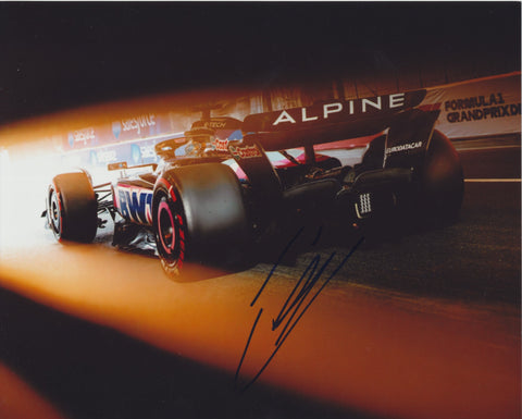 ESTEBAN OCON SIGNED BWT ALPINE F1 TEAM 8X10 PHOTO 5