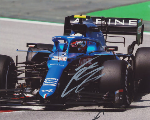 ESTEBAN OCON SIGNED BWT ALPINE F1 TEAM 8X10 PHOTO 6
