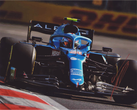ESTEBAN OCON SIGNED BWT ALPINE F1 TEAM 8X10 PHOTO 7