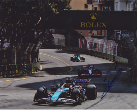 ESTEBAN OCON SIGNED BWT ALPINE F1 TEAM 8X10 PHOTO 3