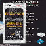 MIKE SCORE SIGNED A FLOCK OF SEAGULLS THE STORY OF A YOUNG HEART VINYL RECORD JSA