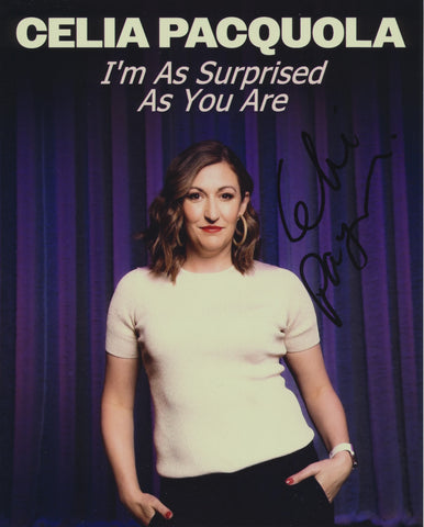 CELIA PACQUOLA SIGNED I'M AS SURPRISED AS YOU ARE 8X10 PHOTO
