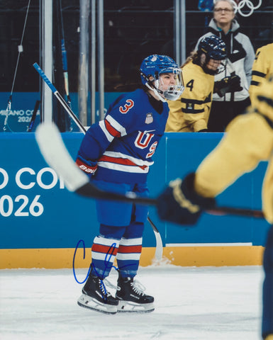 CAYLA BARNES SIGNED TEAM USA 2026 OLYMPICS 8X10 PHOTO 3