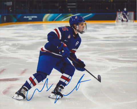 ALEX CARPENTER SIGNED TEAM USA 2026 OLYMPICS 8X10 PHOTO