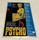 VERA MILES SIGNED PSYCHO 12X18 MOVIE POSTER 5 JSA