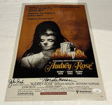 JOHN BECK & MARSHA MASON SIGNED AUDREY ROSE 12X18 POSTER JSA