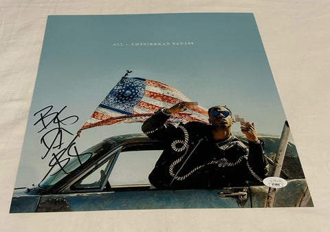 JOEY BADA$$ SIGNED ALL AMERIKKKAN BADASS 12X12 PHOTO JSA