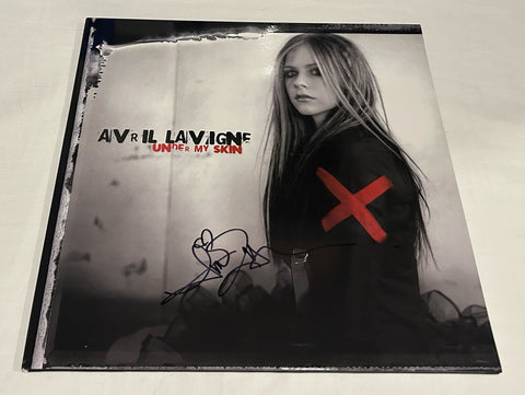 AVRIL LAVIGNE SIGNED UNDER MY SKIN VINYL RECORD JSA