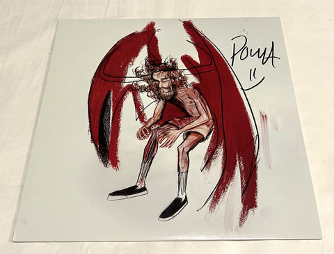 POUYA SIGNED BLOOD WAS NEVER THICK AS WATER VINYL RECORD JSA