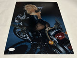 PAMELA ANDERSON SIGNED BARBED WIRE 11X14 PHOTO 2 JSA