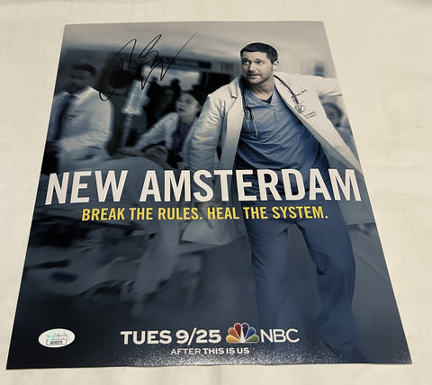 RYAN EGGOLD SIGNED NEW AMSTERDAM 11X14 PHOTO 2 JSA